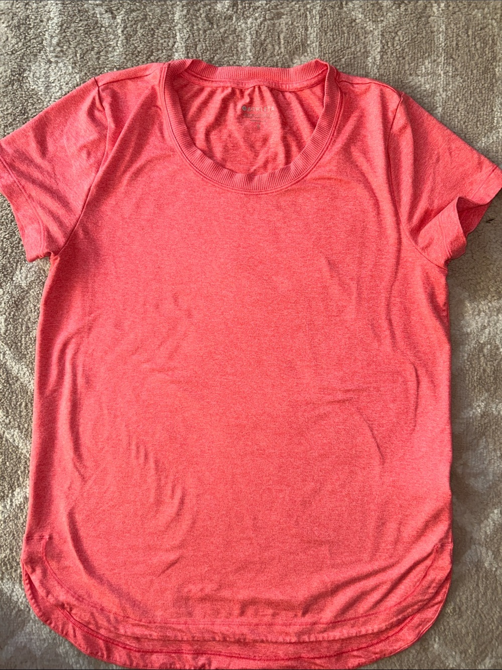 Athleta Coral Short-Sleeve Crewneck Tee